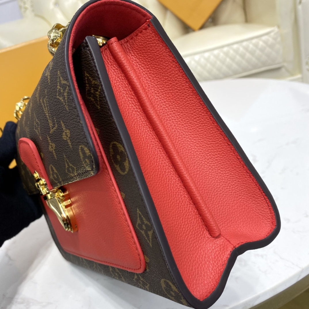 Louis Vuitton VICTOIRE Handbag Monogram M41731 Cerise Red